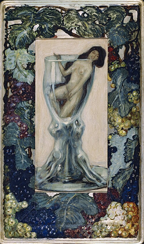 Mädchen im Glas, 1902, Leo Putz