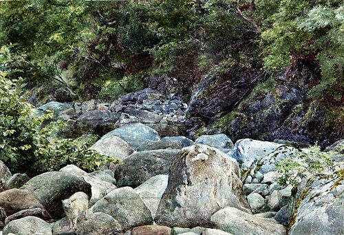 The Baa Lamb: View on a Tributary of the River Duddon, 1864, William Lindsay Windus