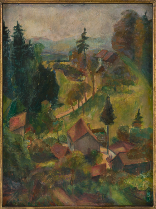 Dorflandschaft, 1912, Rudolf Großmann