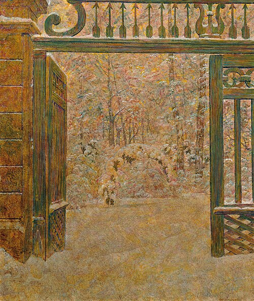 Winter im Park, 1925, Leopold Blauensteiner