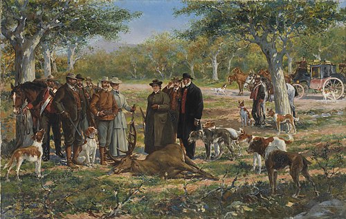 Cacería en los Llanos, 1909, Manuel Alcázar y Ruiz