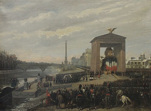 Le débarquement des cendres de Napoléon Ier, 1840, François Fortuné Antoine Ferogio