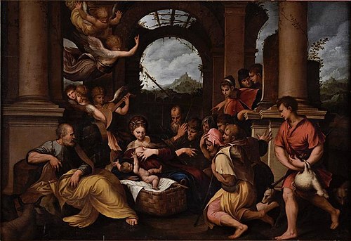 L’Adoration des bergers, 1544, Girolamo da Treviso