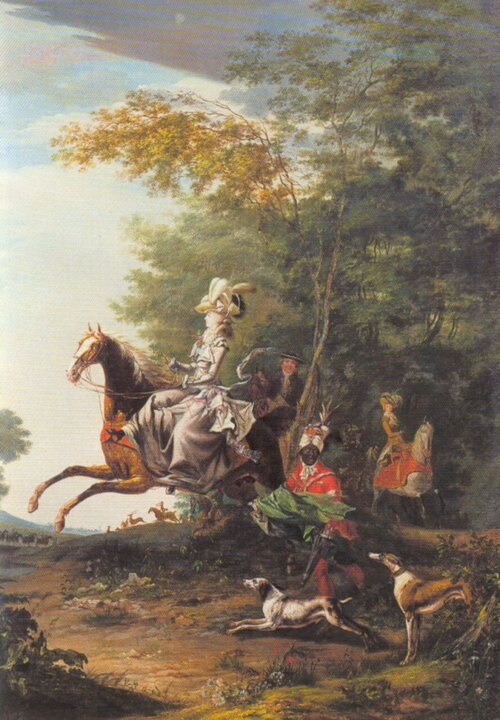 Marie-Antoinette chassant à courre, 1783, Louis-Auguste Brun