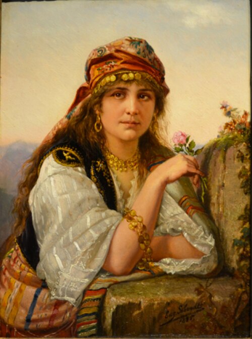 Oriental beauty, 1886, Eugène Siberdt