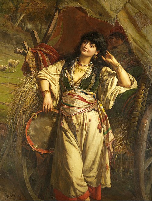 A halt of Bohemians, 1898, Eugène Siberdt
