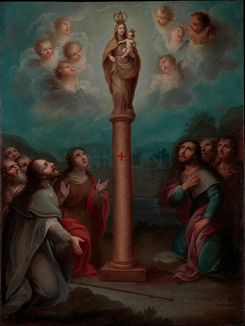 The Apparition of the Virgin of el Pilar to St. James, 1773, Nicolás Enríquez