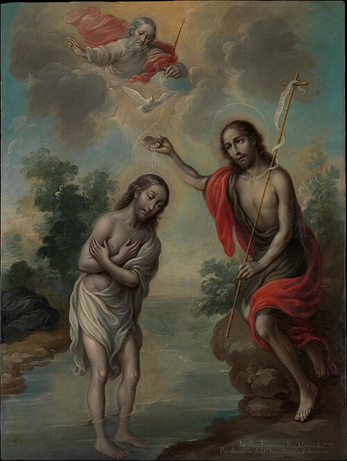 The Baptism of Christ, 1773, Nicolás Enríquez