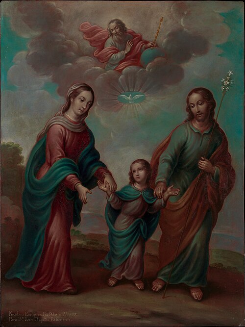 The Return of the Holy Family from Egypt, 1773, Nicolás Enríquez