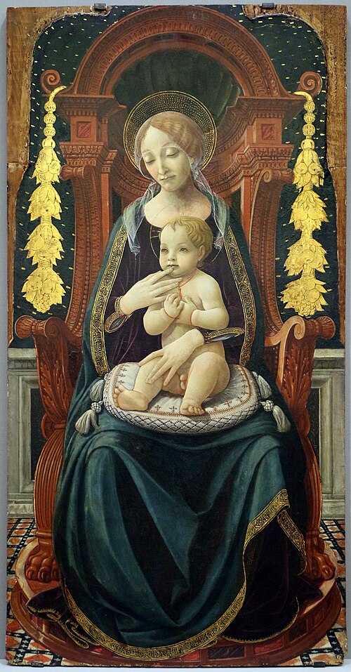 madonna in trono col bambino, 1480, Baldassarre di Biagio