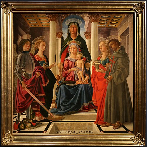 Saint Anne, Madonna and Saints, 1471, Baldassarre di Biagio