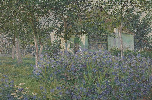 Mijn atelier in juni, 1909, Anna De Weert