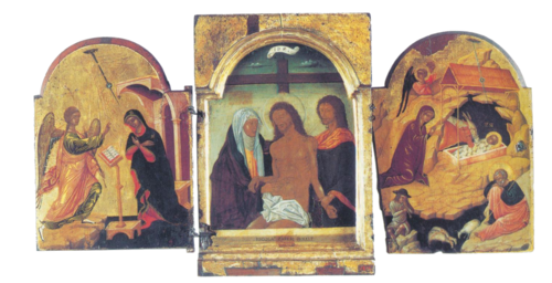 Triptych Pieta (Tzafouris), 1500, Nicholas Tzafouris