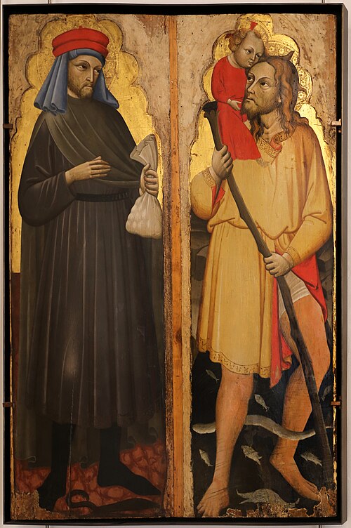 Saint Christophe, 1420, Pietro di Giovanni Lianori
