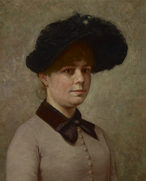 Portrait of Mary Gertrude Ethell Walker, , John Ottis Adams