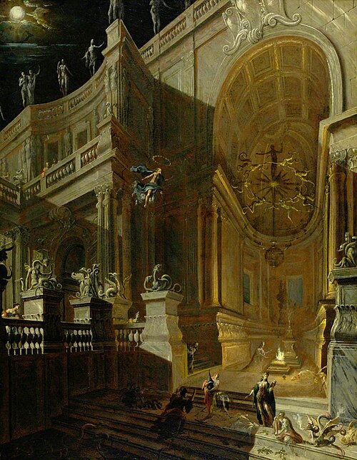 Architectural Fantasy with Figures, , Stefano Orlandi