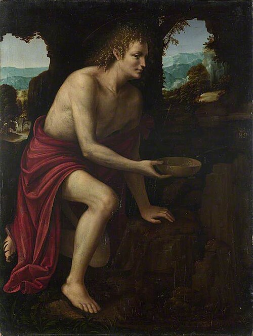 Saint John the Baptist in the Desert, 1517, Martino Piazza