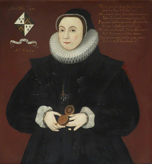 Joyce Frankland (1531–1587), Benefactress, 1629, Gilbert Jackson