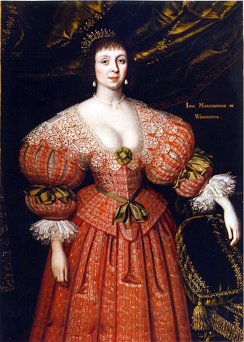 Portrait of Jane, Marchioness of Winchester, 1632, Gilbert Jackson