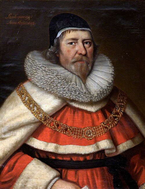 Sir John Bankes, MP (1589-1644) as Lord Chief Justice, aged 54, 1643, Gilbert Jackson