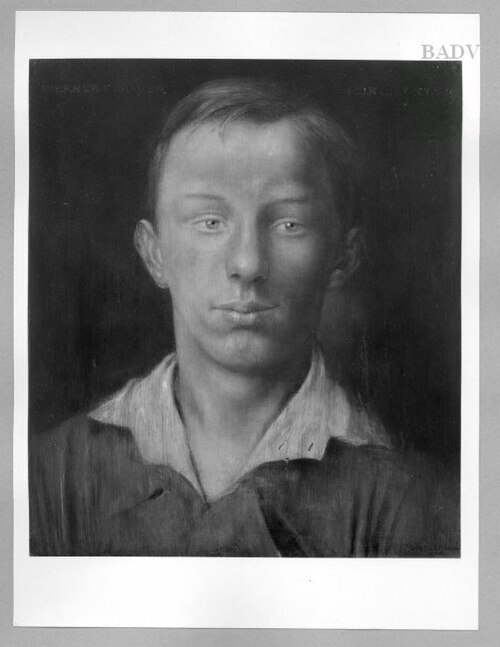 Porträt Werner Edtbauer, 1922, Friedrich Stahl