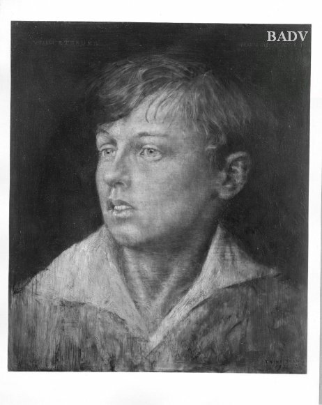 Porträt des Knaben Willi Edtbauer, 1922, Friedrich Stahl