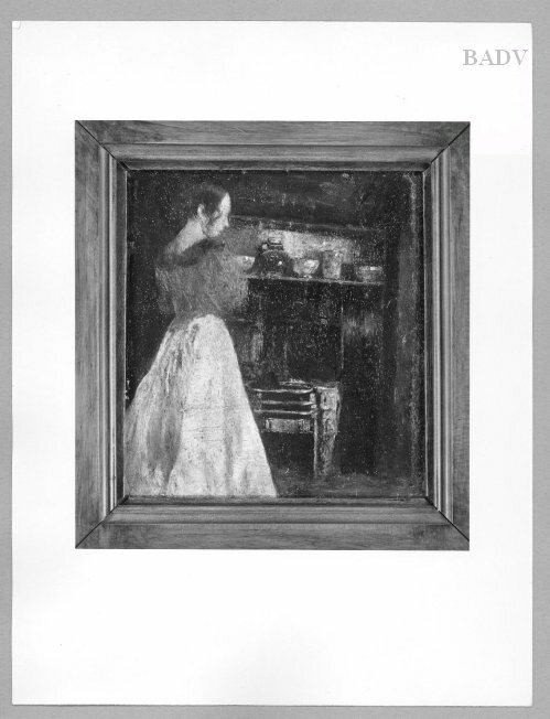 Weibliche Figur am Kamin, 1888, Friedrich Stahl