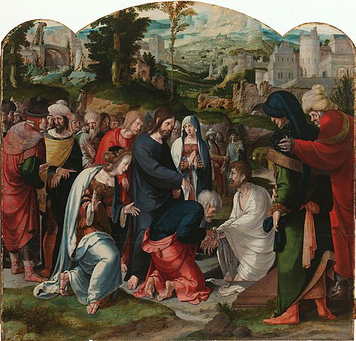La Résurrection de Lazare, 1530, Aartgens