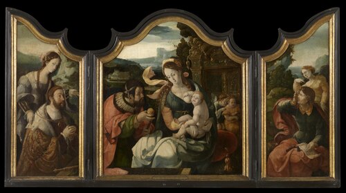 Triptych of Count Henry III of Nassau, 1549, Aartgens