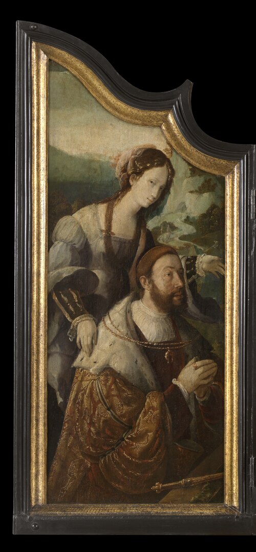 Count Henry III of Nassau with the Tiburtine sibille, 1535, Aartgens