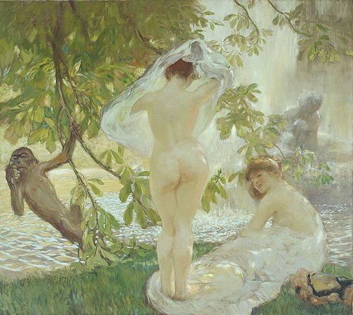 La chemise enlevée, baigneuses, 1913, Gaston de La Touche