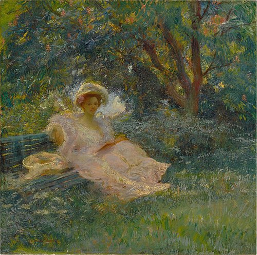 Under trees, 1885, Gaston de La Touche