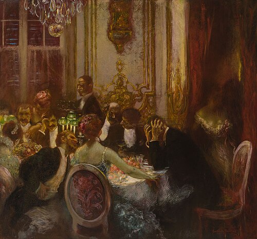Souper (Late Dinner), 1890, Gaston de La Touche