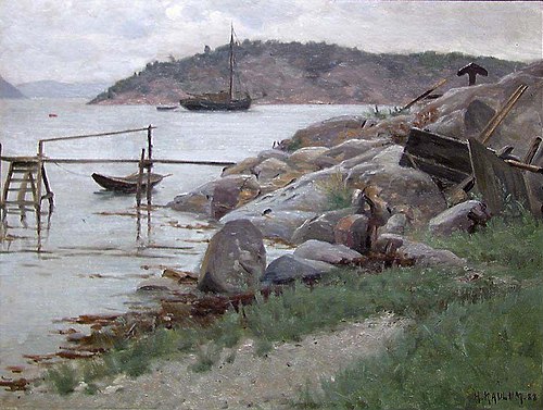 Coastal Landscape, 1888, Haakon Jensen Kaulum