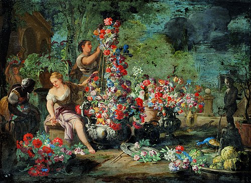 Allegory of spring, 1670, Abraham Brueghel