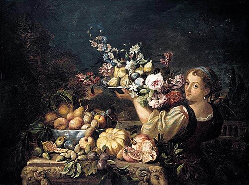 Nature morte, 1672, Abraham Brueghel