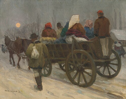 Cesta na trh, 1925, Jozef Theodor Mousson