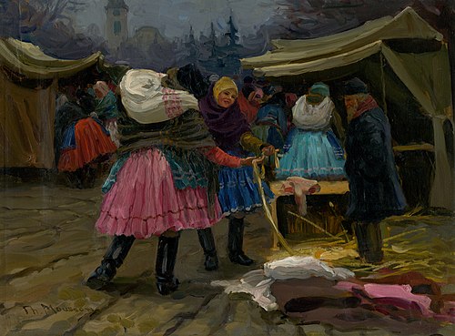 Na trhu, 1923, Jozef Theodor Mousson