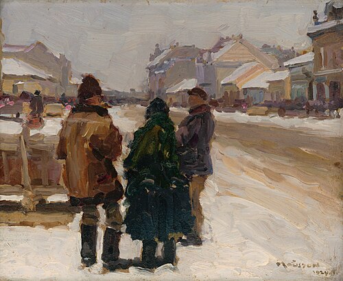 Na michalskom trhu, 1924, Jozef Theodor Mousson