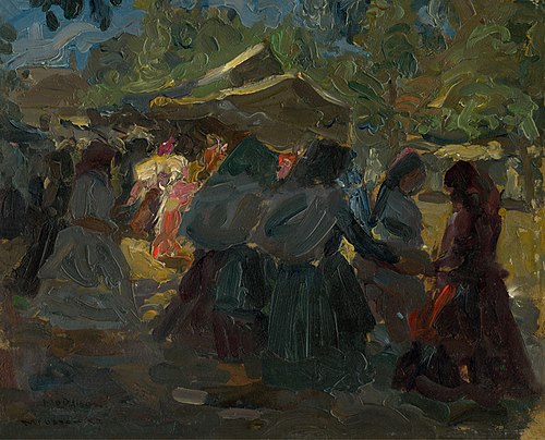 Na trhu, 1925, Jozef Theodor Mousson