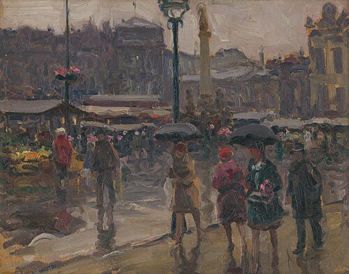 Uhoľný trh v Ostrave, 1927, Jozef Theodor Mousson