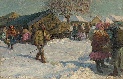 V zime na dedine, 1919, Jozef Theodor Mousson