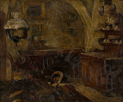 Interiér, 1907, Konštantín Kövári-Kačmarik