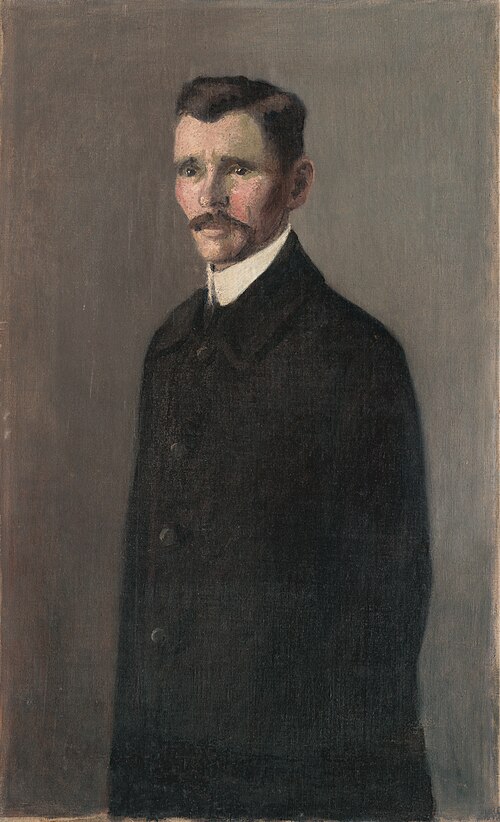 Portrét muža v čiernom, 1900, Konštantín Kövári-Kačmarik