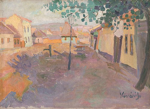 Krátka ulica v Košiciach, 1907, Konštantín Kövári-Kačmarik