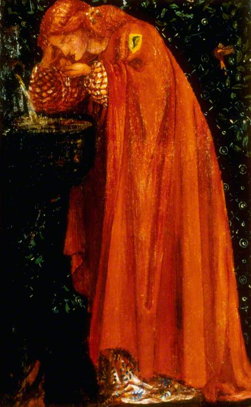 Woman Drinking from a Fountain, 1860, William Morris