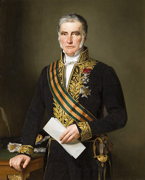 Portret van Augustin Dumon-Dumortier, voorzitter van de Senaat (1848 - 1852), 1851, Antoon Van Ysendyck
