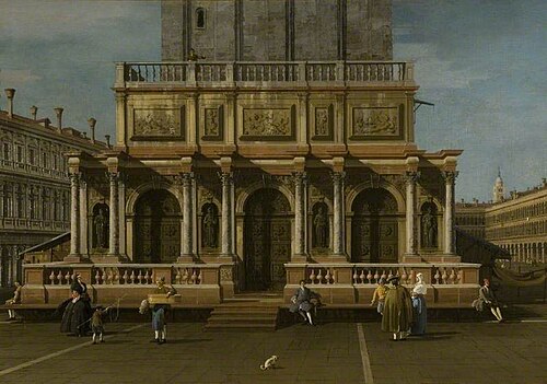 The Loggetta, Venice, , Canaletto