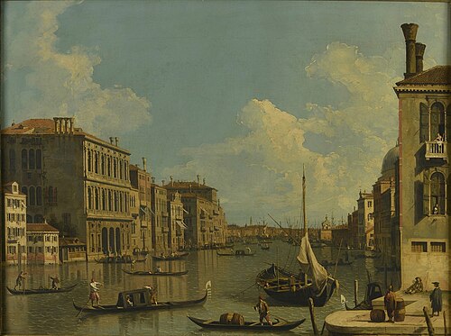 The Grand Canal, looking East from S. Vio, , Canaletto