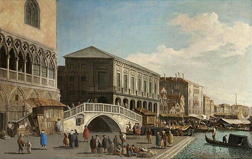 The Riva degli Schiavoni, Venice, , Canaletto